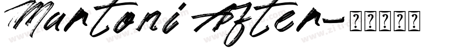 Martoni After字体转换